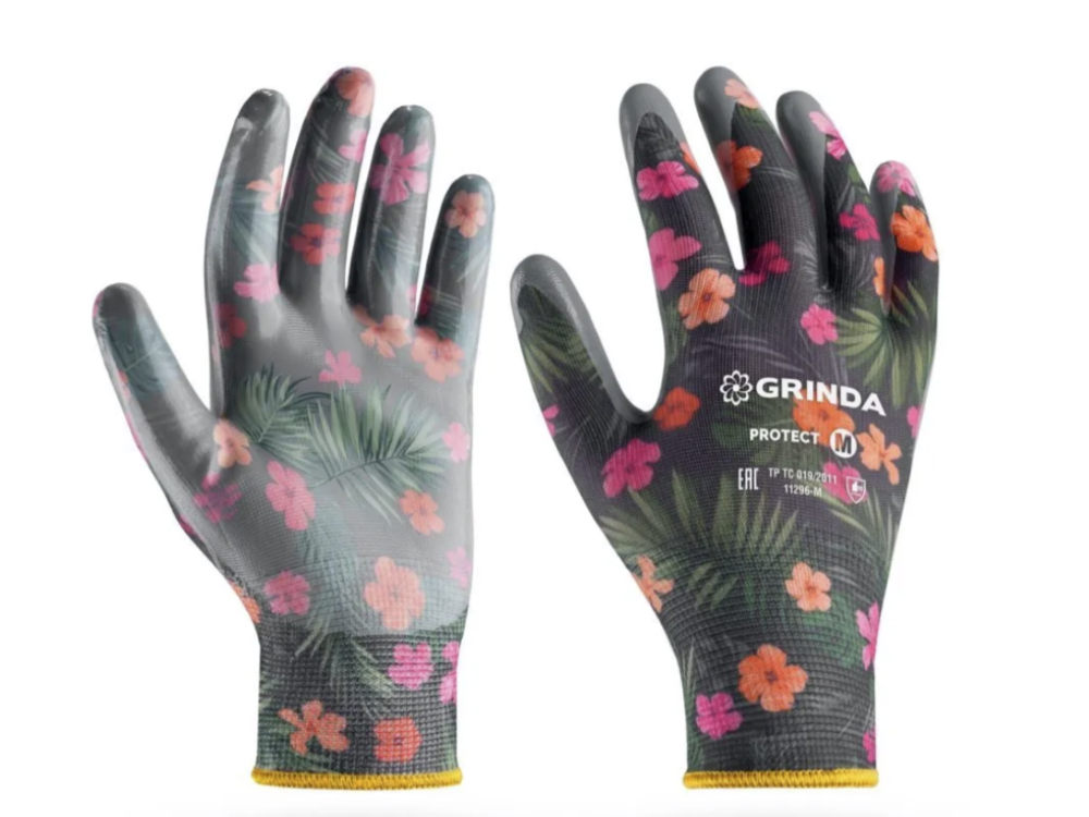 Перчатки садовые Grinda Protect M (8) черные (11296-M) – фото №1 Перчатки садовые Grinda Protect M (8) черные (11296-M) – №1