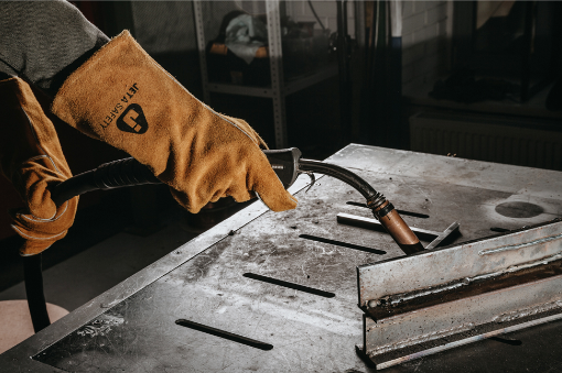 Краги сварочные Jeta Safety Ferrus оранжевые, размер XL – №4