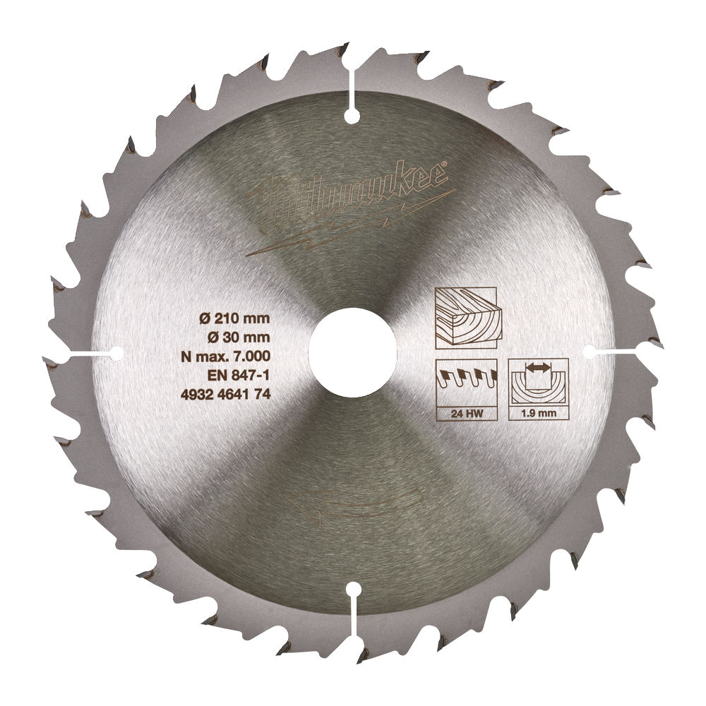 Диск пильный Milwaukee 210X30 мм 24T – №1