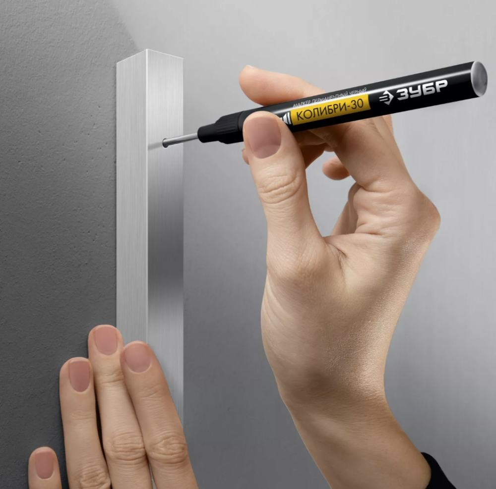 Маркер Зубр Колибри-30 черный перманентный – №1