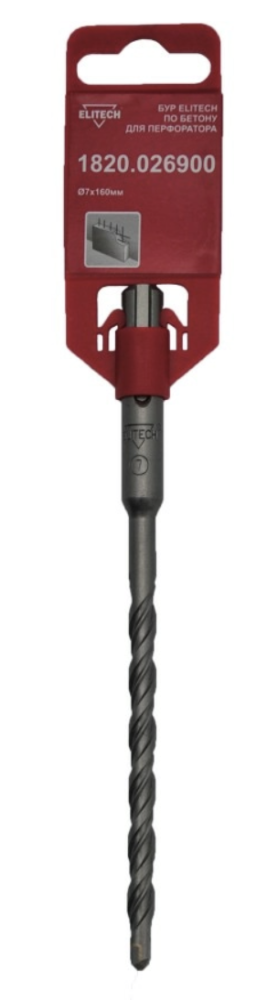 Бур SDS+ Elitech 7х160/100 мм – №1