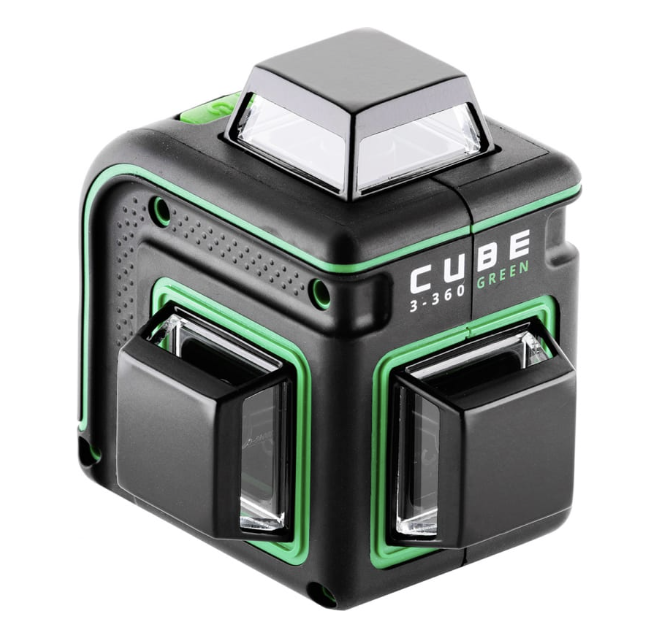 Уровень лазерный ADA Cube 3-360 Green Ultimate Edition – фото №1 Уровень лазерный ADA Cube 3-360 Green Ultimate Edition – №1