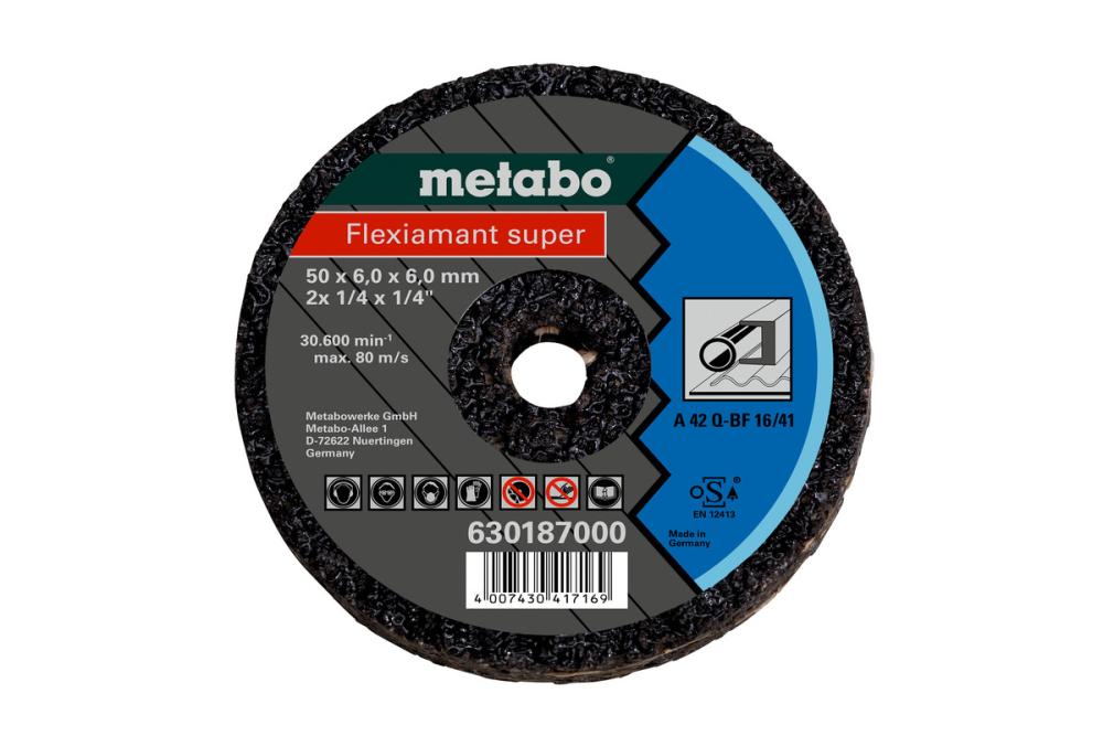 Диск шлифовальный по металлу Metabo А24 50x6х6 мм – №1