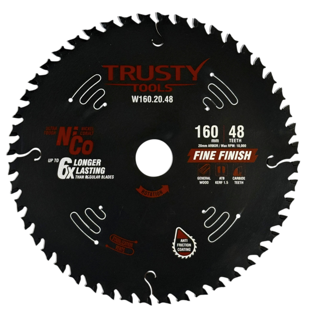 Диск пильный Trusty-Tools Fine Finish 160х20 мм 48Т – фото №1 Диск пильный Trusty-Tools Fine Finish 160х20 мм 48Т – №1