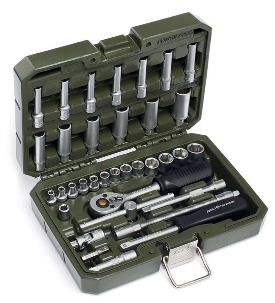 Набор головок и принадлежностей Дело Техники 1/4" (35 шт) – №1