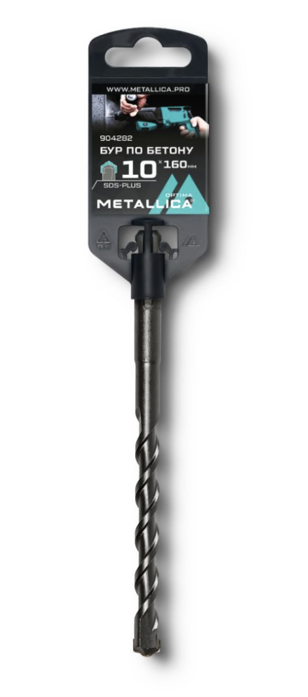Бур SDS+ Metallica Optima 10х160/100 мм – фото №1 Бур SDS+ Metallica Optima 10х160/100 мм – №1