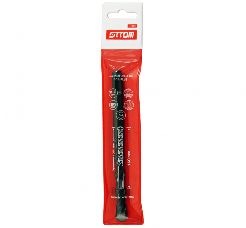 Бур SDS+ Ottom 6x160/100 мм – №1
