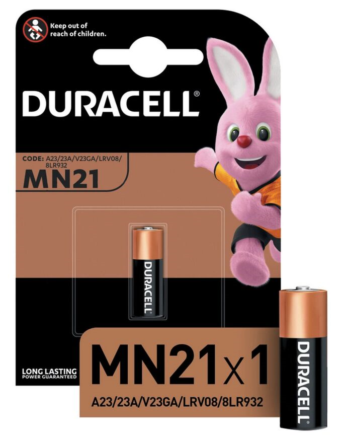 Батарейка Duracell MN21 12V алкалиновая для электронных приборов – фото №1 Батарейка Duracell MN21 12V алкалиновая для электронных приборов – №1