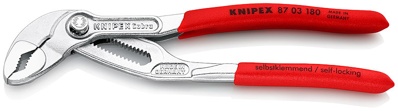 Клещи переставные Knipex Cobra 180 мм (KN-8703180) – фото №1 Клещи переставные Knipex Cobra 180 мм (KN-8703180) – №1