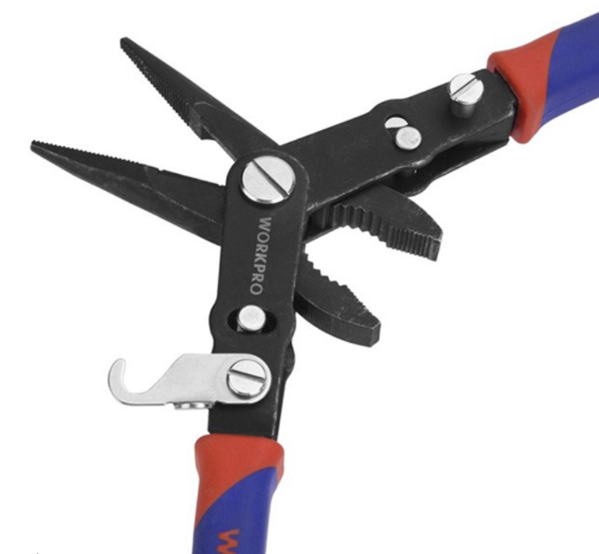 Плоскогубцы WORKPRO Cr-V 2-в-1 200 мм (WP231084) – №1