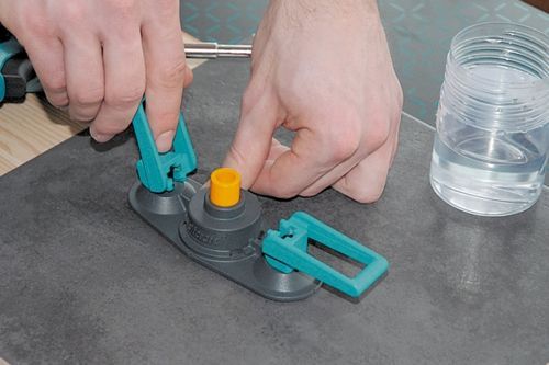 Кондуктор для сверления в керамограните Wolfcraft 5-10 мм – №1