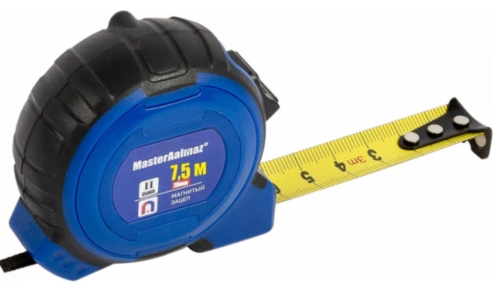 Рулетка МастерАлмаз 7,5м х 25 мм – №1