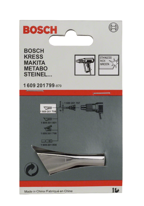 Насадка щелевая для строительного фена Bosch 10 мм – №1