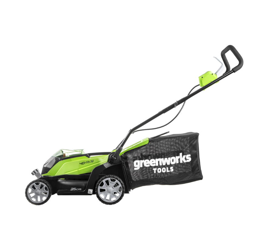 Аккумуляторная газонокосилка Greenworks G40LM35K4 (1х2,0 Ач) 2501907UA – фото №1 Аккумуляторная газонокосилка Greenworks G40LM35K4 (1х2,0 Ач) 2501907UA – №1