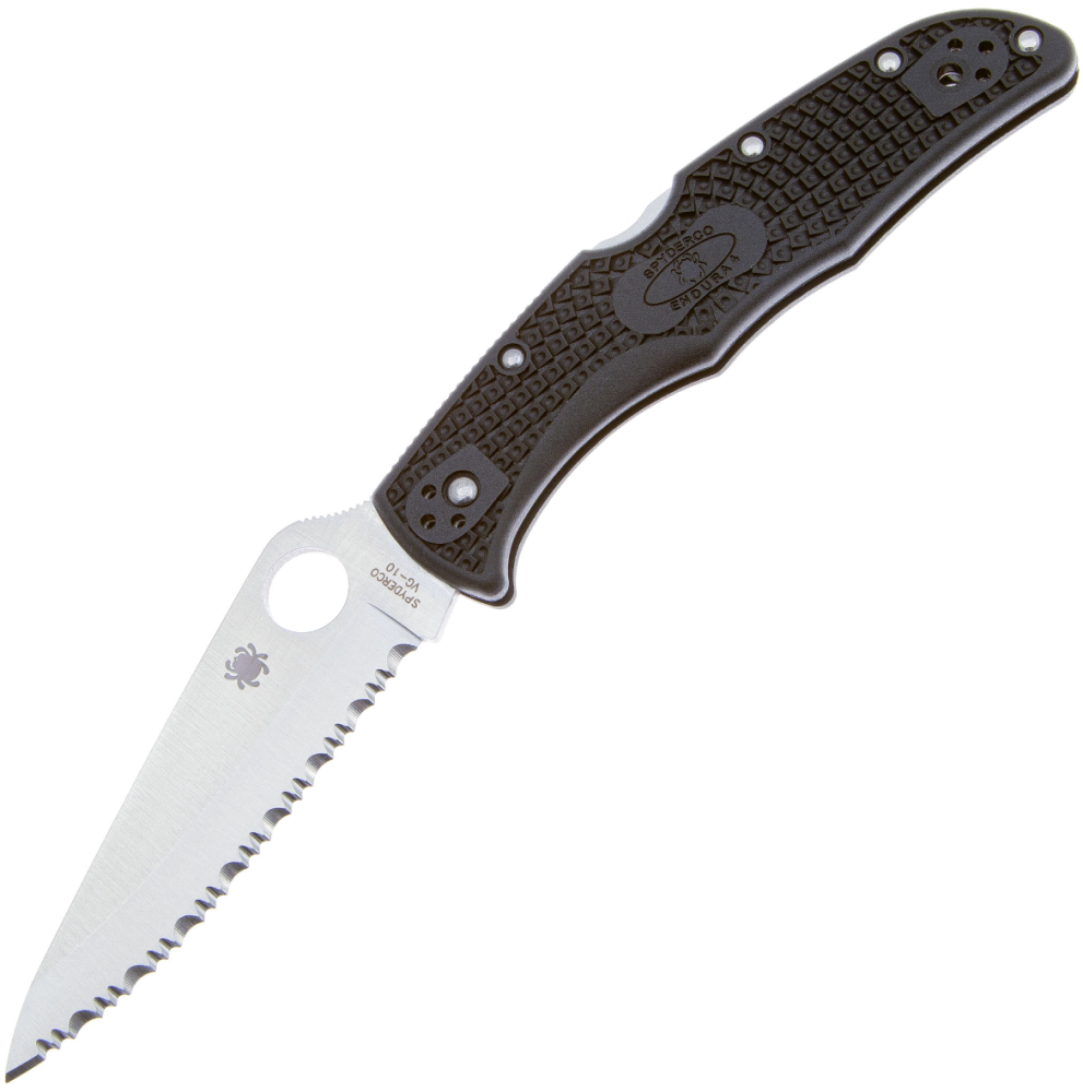 Нож Spyderco Endura 4 с рукоятью Black FRN (10SBK) – фото №1 Нож Spyderco Endura 4 с рукоятью Black FRN (10SBK) – №1