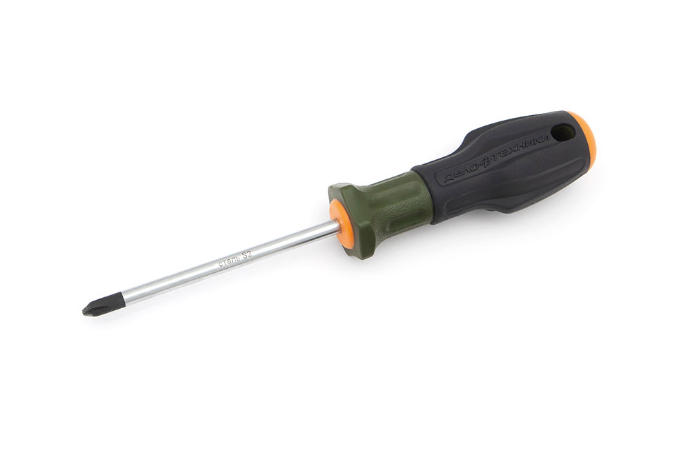 Отвертка крестовая Дело Техники РН2 х 150 мм c трехкомпонентной рукояткой – №1