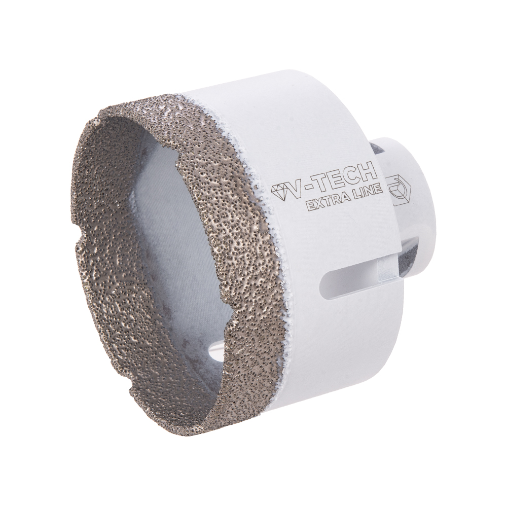 Сверло алмазное по керамике Diam Extra Line V-Tech 68х35хМ14 – фото №2 Сверло алмазное по керамике Diam Extra Line V-Tech 68х35хМ14 – №2