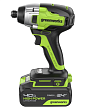 Аккумуляторный винтоверт Greenworks GD24ID3 (1х4,0 Ач) 3802807CUB – №2