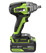 Аккумуляторный ударный гайковерт Greenworks GD24IW400 (1х5,0 Ач) 3802907CUG – фото №3 Аккумуляторный ударный гайковерт Greenworks GD24IW400 (1х5,0 Ач) 3802907CUG – №3