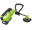 Аккумуляторный триммер Greenworks G24LT251 (1х2,0 Ач) 2113307SA – фото №4 Аккумуляторный триммер Greenworks G24LT251 (1х2,0 Ач) 2113307SA – №4